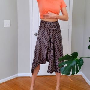 Zara Satin wrap skirt size S